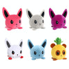 2 PCS Cute Plush Flip Toy Double-Sided Doll(Blue Ear Rabbit)