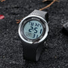 SANDA 375 Watch For Male Students Simple Casual Electronic Watch Sports Waterproof Luminous Watch(Silver)