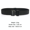 Outdoor Casual Lightning Buckle Men Elastic Belt, Length: 125cm(Dark Khaki)