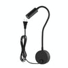3W Black Shell Flexible Goose Neck White Light LED Reading Lamp Light , 160 LM 3000-3200K Hose Spotlight Lamp Wall Mount Light Wall Sconce Lamp, Got the CE / FCC Certification, Goose Neck Length: 30cm, US/EU Plug, Default Delivery US Plug
