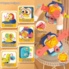 Infant Busy Ball Baby Hand Grip Ball Puzzle Sensory Hexahedron Toys(Penguin)
