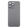 iPhone 15 Pro Max Glass Back Cover Black with Lens Cover