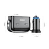 Ozio Car Charger Cigarette Lighter Conversion Plug, Model: Y48QA Black All Agreement Flash Charge