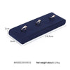 18.5x6x2cm Bar Ring Holder Jewelry Display Props Blue Microfiber Window Necklace Earring Ring Stand