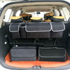 Car Trunk Felt Folding Storage Box Car Finishing Box(Red Large)