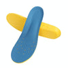 Shock Absorption Thickening Slow Rebound Soft and Comfortable Wicking Insole, Size:S(Yellow Bottom Mesh Dark Blue)
