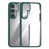 For Samsung Galaxy S25 5G Anti-fingerprint Highly Transparent PC Phone Case(Green)