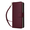 For Samsung Galaxy S23 5G Nine-card Slots Zipper Wallet Bag Leather Phone Case(Wine Red)