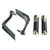 4 In 1 Motorcycle Modification Accessories Horn Windshield Windproof Protective Cover+Handlebar Plastic Throttle Grip Accessories(Silver)