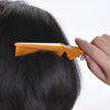 Portable Travel Folding Comb Anti-static Massage Comb(Yellow Wood Grain)