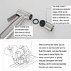 304 Stainless Steel Washer Nozzle Female Washer Set, Style: Female Washer