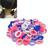 100 PCS Colorful Child Cute Rubber Hair Band(Multicolour)