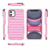 For iPhone 11 High Transparency TPU Hybrid PC Airbag Phone Case(Pink)