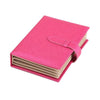 Portable PU Leather Storage Box Necklace Jewelry Display Box Organizer(Rose Red)