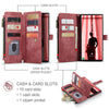 For Samsung Galaxy S25 Ultra 5G CaseMe C30 Card Slots Zipper Wallet Leather Phone Case(Red)