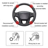 Automobile Multifunctional Bearing Steering Wheel Power Ball(Oval Red)