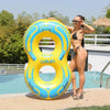 Thickened Parent-child Couple Safety Swimming Ring With Handle, Size: 42 inch Double
