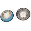 Non-Slip Stainless Steel Pet Bowl, 22.5cm, Blue