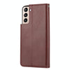 For Samsung Galaxy S22 5G Knead Skin Texture Leather Phone Case(Wine Red)