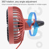 F829 Portable Car Air Outlet Electric Cooling Fan with LED Light(Yellow)