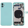 iPhone 11 Green Back Cover Assembly with Side Keys & Wireless Charging