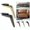 S699 Sickle Metal Furniture Support Leg, Height: 15cm(Titanium)