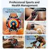 ET482 1.43 inch AMOLED Screen Sports Smart Watch Support Bluetooth Call /  ECG Function(Brown Leather Band)