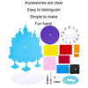Cartoon Clock Children DIY Handmade Teaching Aids Christmas Decoration(Random Cartoon Style)