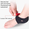 Perforated Heel Cover Indoor Warm Foot Cover(Black+Red)