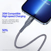 DUZZONA A1 PD 20W Type-C to 8 Pin Fast Charging Data Cable, Length: 1m(Grey)
