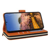 For Samsung Galaxy A25 Nine-card Slots Zipper Wallet Bag Leather Phone Case(Brown)