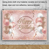 MDU05522 1.5m x 1m Rose Golden Balloon Birthday Party Background Cloth Photography Photo Pictorial Cloth