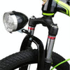 3 LED Retro Bicycle Headlight Night Riding Safety Warning Light(Silver)
