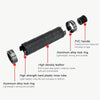 PROMEND GR-515 1 Pair Shock-absorbing Anti-skid Mountain Bike Grips Cover (Black)