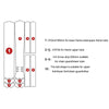 ENLEE E-2210 10pcs /Set Bicycle Jersey Stickers Mountain Bike Frame Protection Adhesive Tape, Model: Explosion