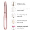 USB Plug Aluminum Nail Drill Machine Electric Manicure Milling Cutter Set(Golden)