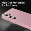 For Samsung Galaxy S25+ 5G Smart View Window Leather Phone Case with Card Slot(Pink)
