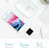 Z5 QI Vertical Magnetic Wireless Charger for Mobile Phones & Apple Watches & AirPods / Xiaomi Redmi AirDots, with Touch Ring Light (White)