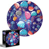 Round Shape Irregular Plane Puzzle Jigsaw Toy 1000 Pieces(Jellyfish)
