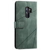 For Samsung Galaxy S9 Plus Skin Feel Splicing Horizontal Flip Leather Case with Holder & Card Slots & Wallet & Photo Frame(Green)