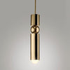 Bar Counter Modern Restaurant Bedroom Bedside Creative Personality Simple Small Chandelier, Color:Single Head Brass