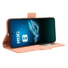 For ASUS ROG Phone 8 Pro Skin Feel Calf Texture Card Slots Leather Phone Case(Pink)