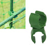 Rotary Buckle Gardening Plastic Bracket Support Universal Tube Clamp Plastic Buckle, Size:8 mm Diameter Pillar(Green)