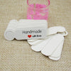 100pcs /Set Small Retro Baking Label DIY Jewelry Price Tag Bookmark Gift Card, Specification: Handmade White