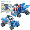 KY1010-4 Mechanical Engineering Assembled Building Blocks Children Puzzle Toys