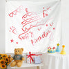 Birthday Layout Hanging Cloth Children Photo Wall Cloth, Size: 180x200cm Velvet(32)