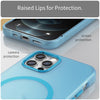 For iPhone 12 Pro MagSafe Frosted Translucent TPU + PC Full Coverage Phone Case(Blue)