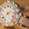 BS Bee Sister  FA1499 Ladies Diamond Watch Jewelry Chain Watch(Silver Golden)