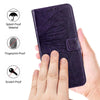 For Xiaomi Redmi K70 / K70 Pro Embossed Butterfly Leather Phone Case(Dark Purple)