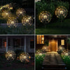 1 Drag 3 Color Light 360 LEDs Solar Fireworks Lamp Grass Globe Dandelion Flash String With Remote Control